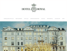 Tablet Screenshot of hotelroyal.dk