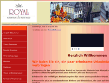 Tablet Screenshot of hotelroyal.de