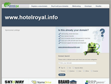 Tablet Screenshot of hotelroyal.info