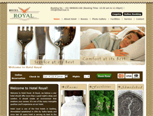 Tablet Screenshot of hotelroyal.in
